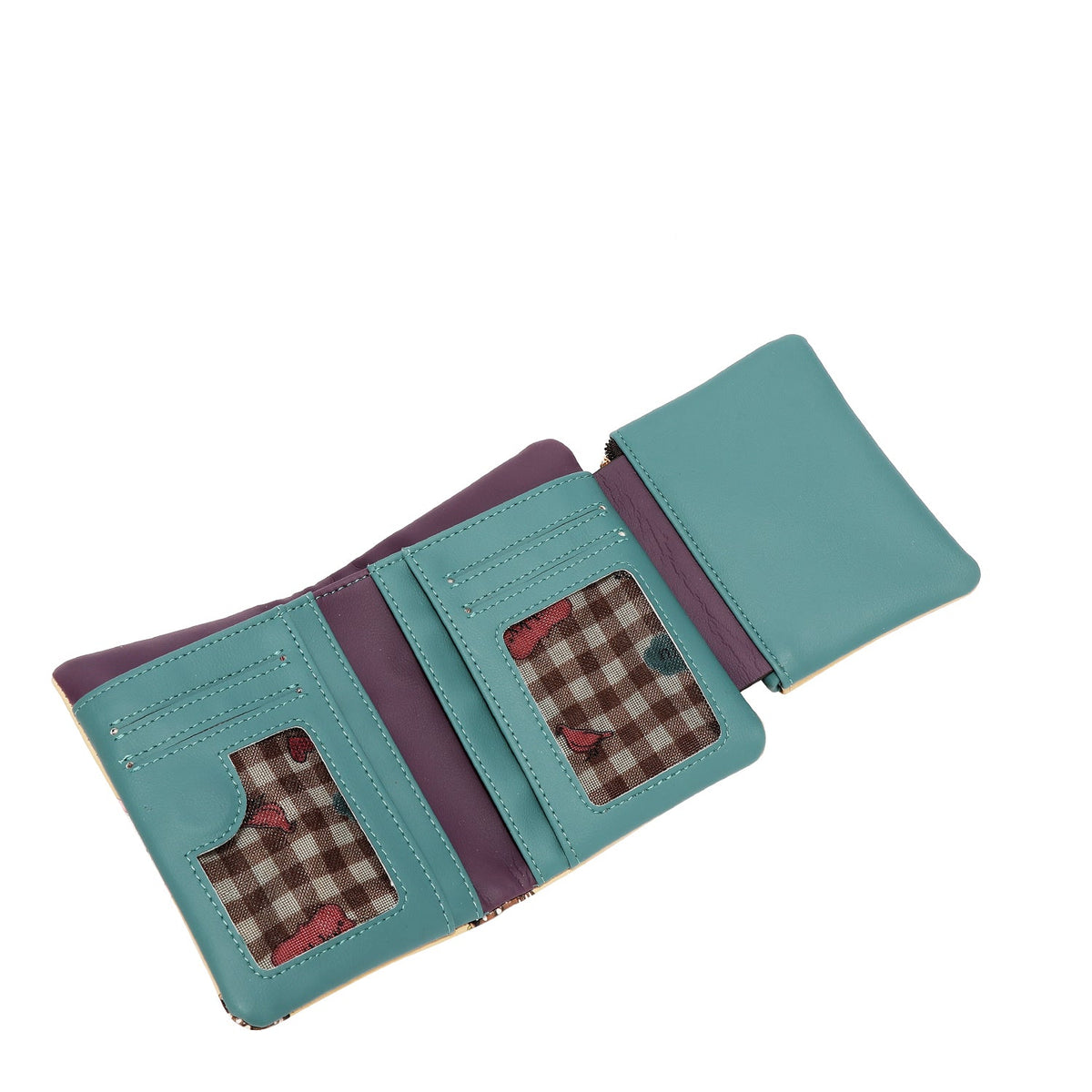 TRIPLE ZIPPER WALLET (GLAMOROUS WALK-WHITE)