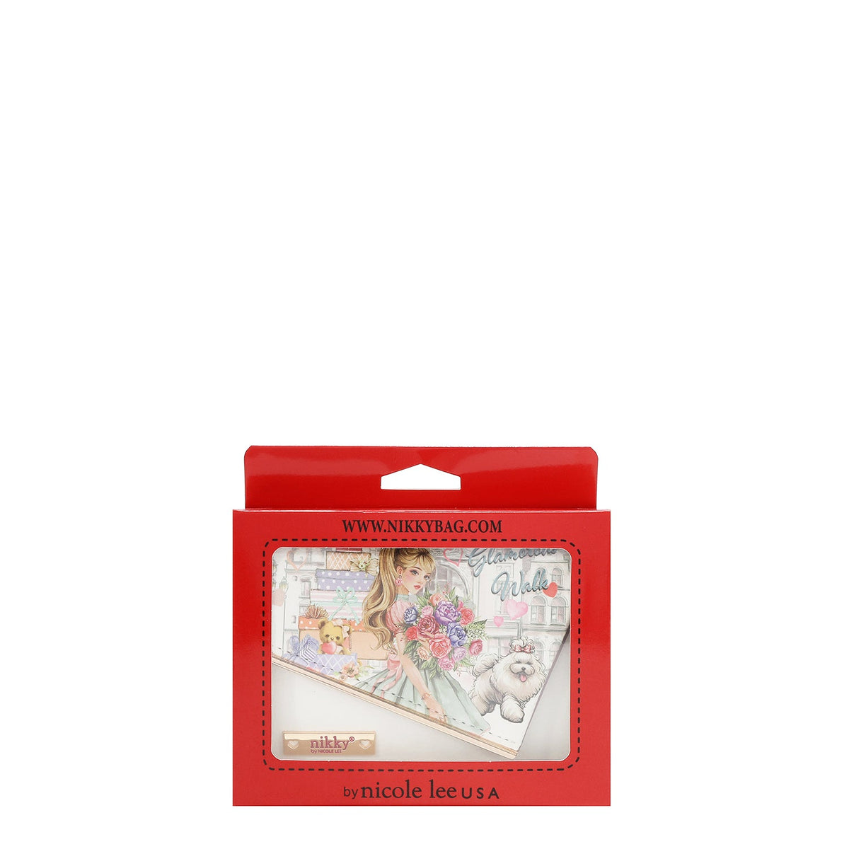 PORTAFOGLIO BUSTA (GLAMOROUS WALK-WHITE)