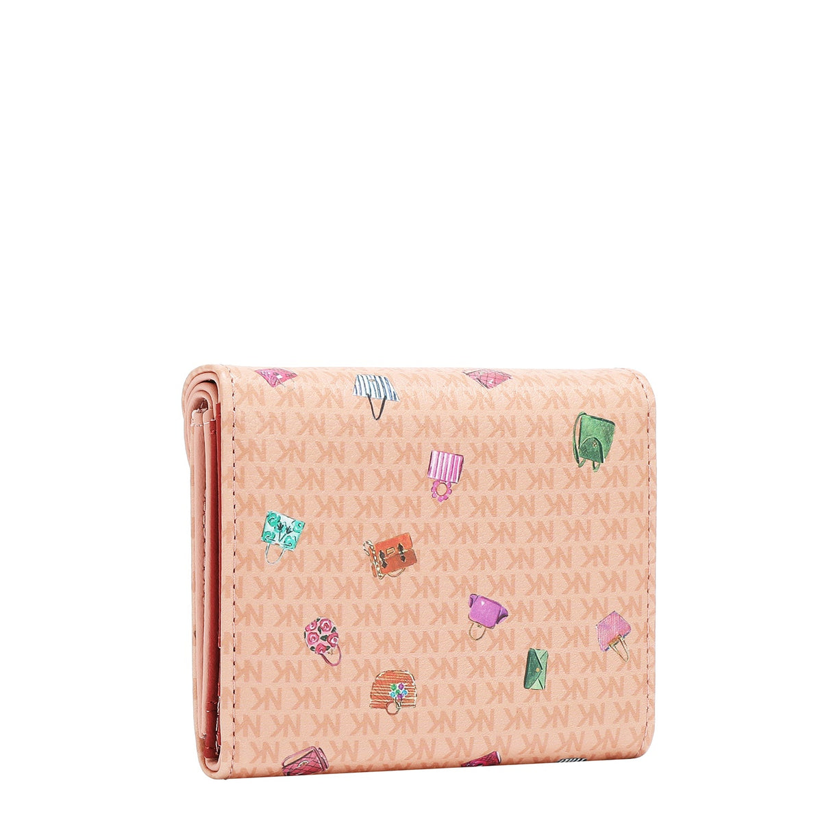PORTAFOGLIO COMPATTO A DOPPIA PATTA (GLAMOROUS WALK - ROSA)