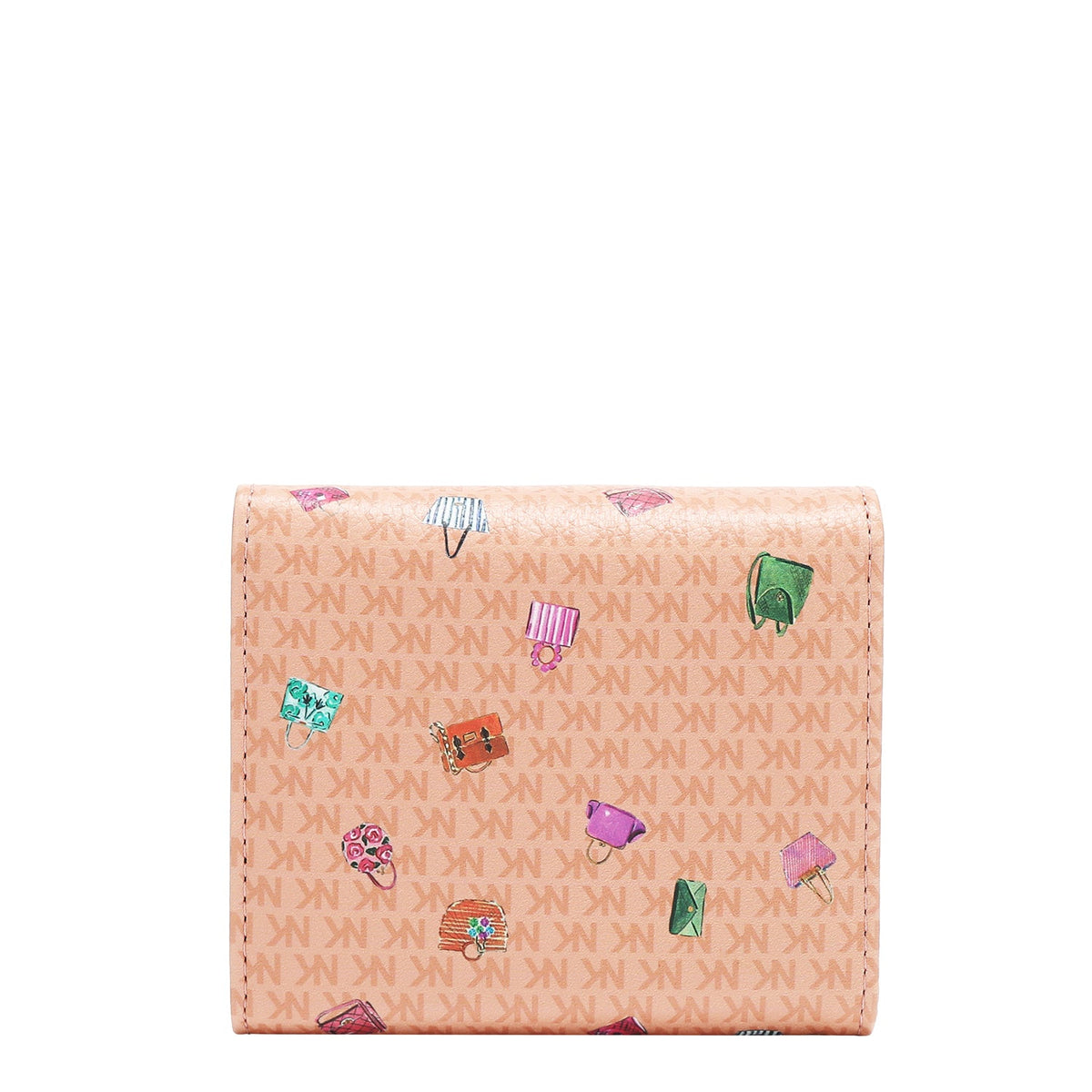 PORTAFOGLIO COMPATTO A DOPPIA PATTA (GLAMOROUS WALK - ROSA)