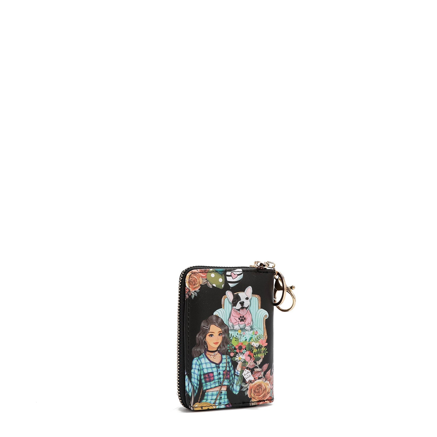 PORTA TARJETAS CON CREMALLERA TIPO ACORDEÓN (NIKKY MAKES FRIENDS)