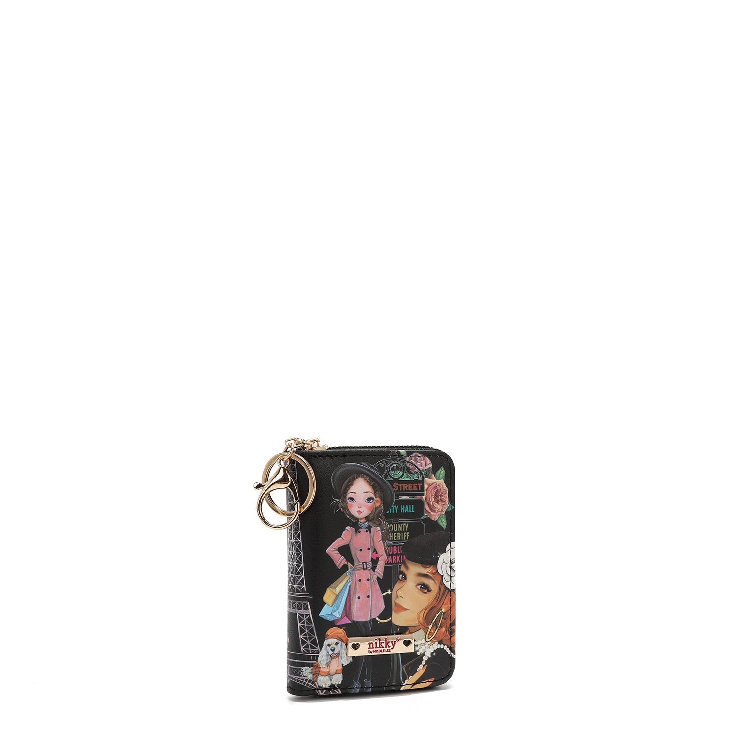 PORTA TARJETAS CON CREMALLERA TIPO ACORDEÓN (NIKKY MAKES FRIENDS)