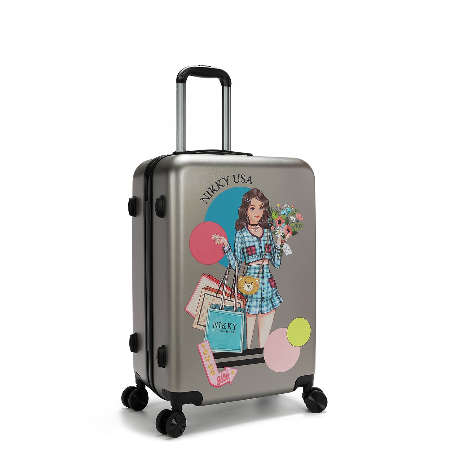 SET OF 3 RIGID SUITCASES (<tc><tc><tc>Nikky</tc> Goes Shopping</tc></tc>)