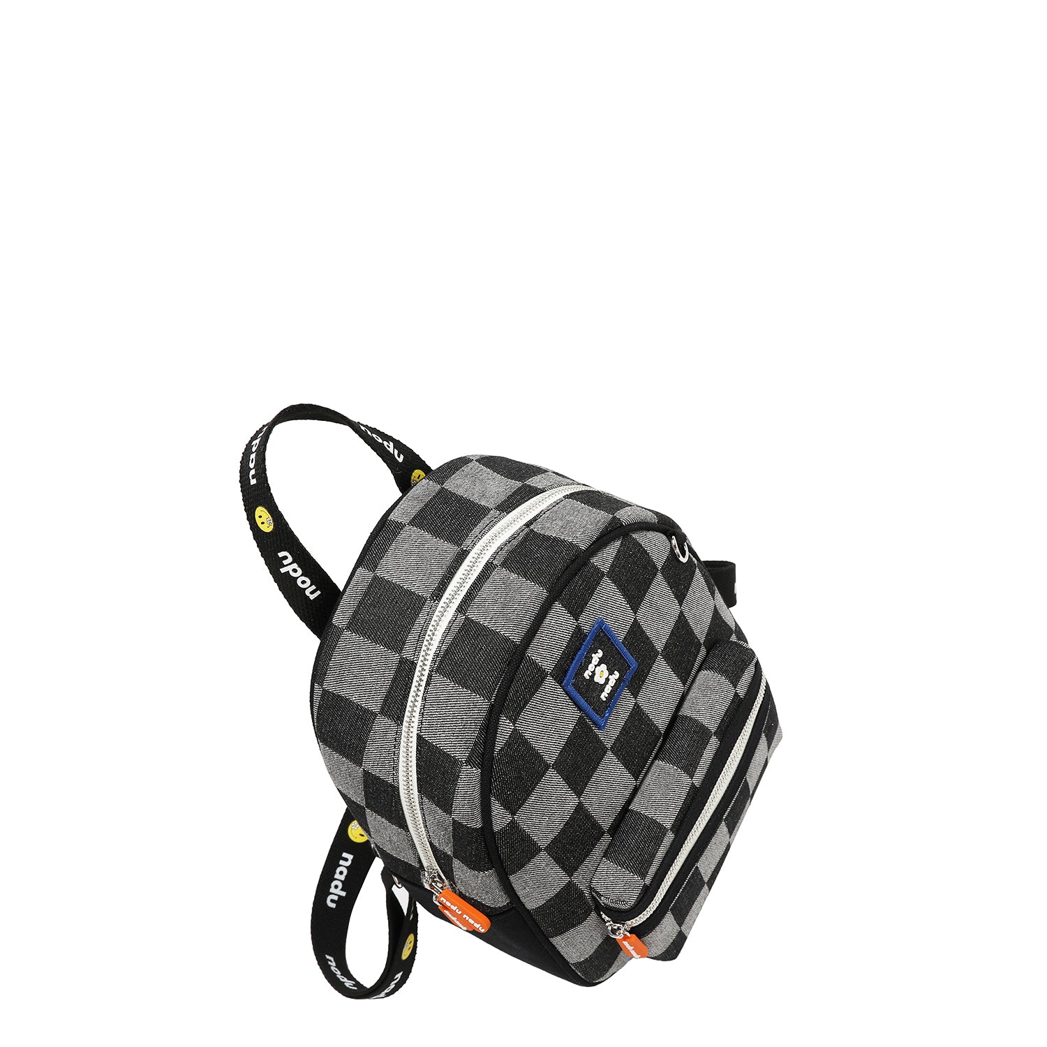 MOCHILA DE CUADROS CORDY (NEGRO)