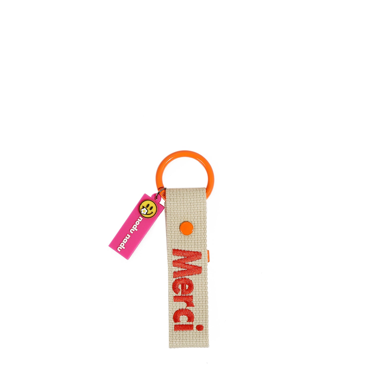 Merci (orange) label pendant