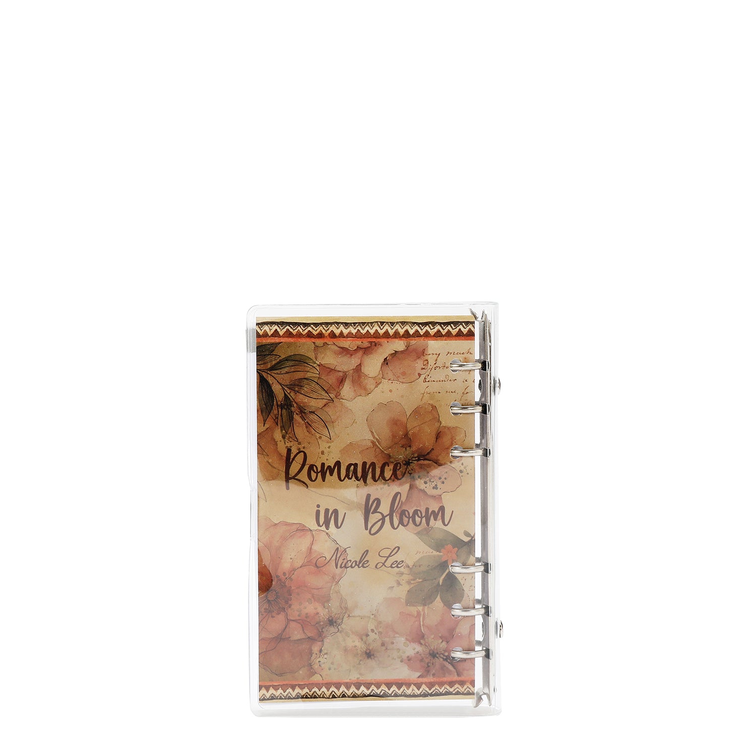AGENDA AVEC ANNEAUX ET COUVERTURE TRANSPARENTE (REFLET D'AMOUR)