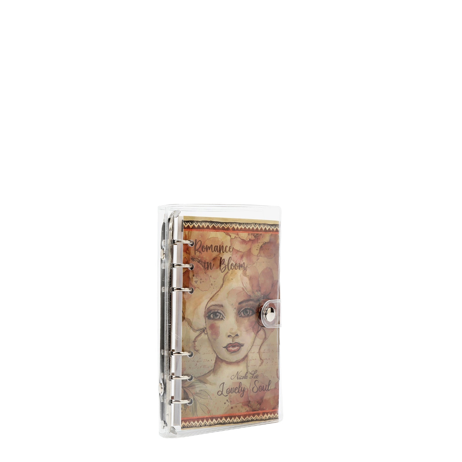 AGENDA AVEC ANNEAUX ET COUVERTURE TRANSPARENTE (REFLET D'AMOUR)