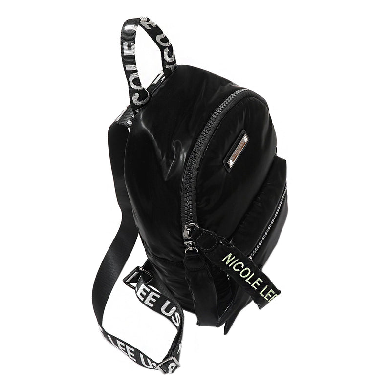 FASHION BACKPACK WITH PADDED STAR (BLACK)