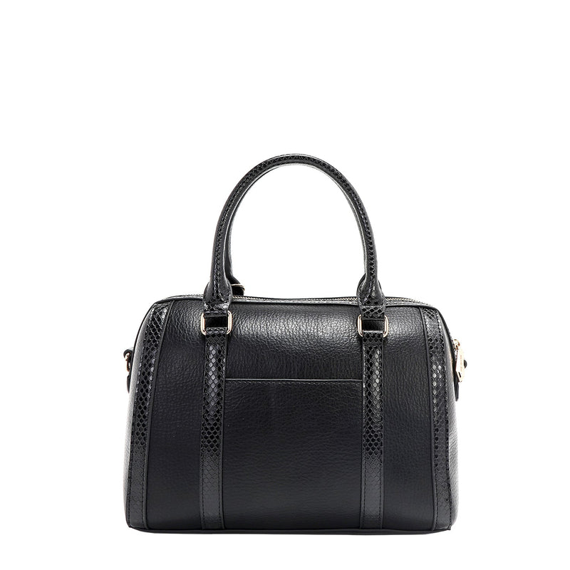 BOSTON BAG WITH LACE (BLACK)