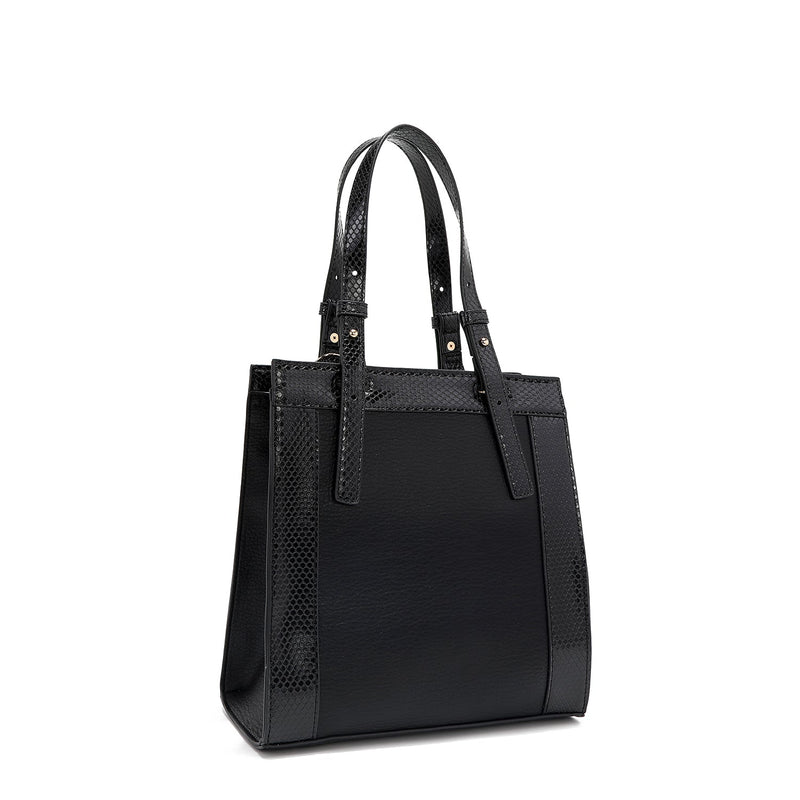 SMALL TOTE WITH LACE (BLACK)