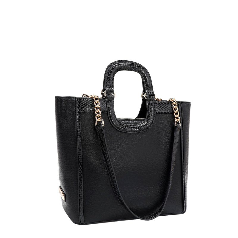 HANDBAG WITH LACE (BLACK)