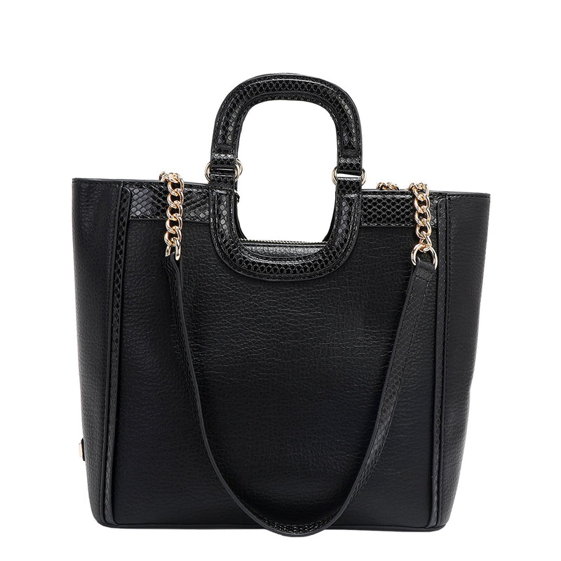 HANDBAG WITH LACE (BLACK)