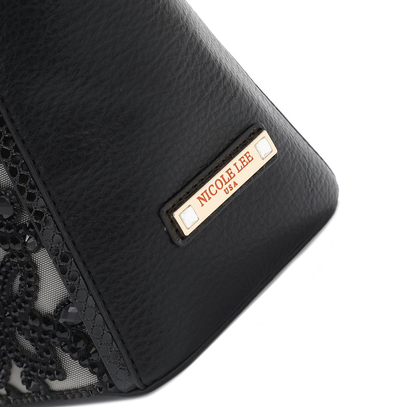 HANDBAG WITH LACE (BLACK)