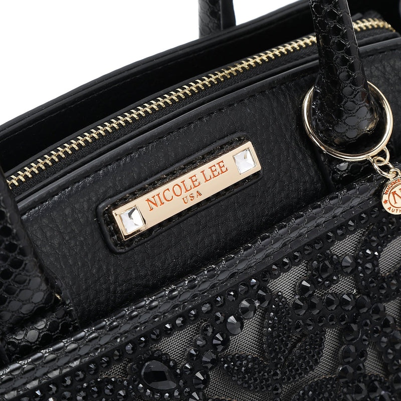 BAG WITH LACE (BLACK)