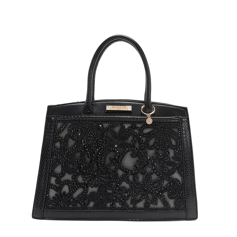 BAG WITH LACE (BLACK)