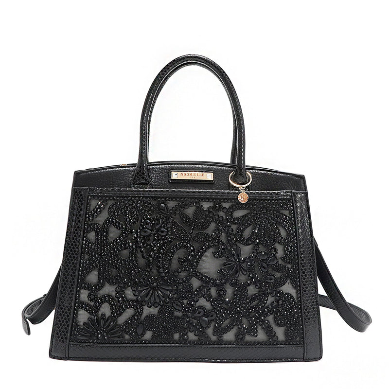 BAG WITH LACE (BLACK)