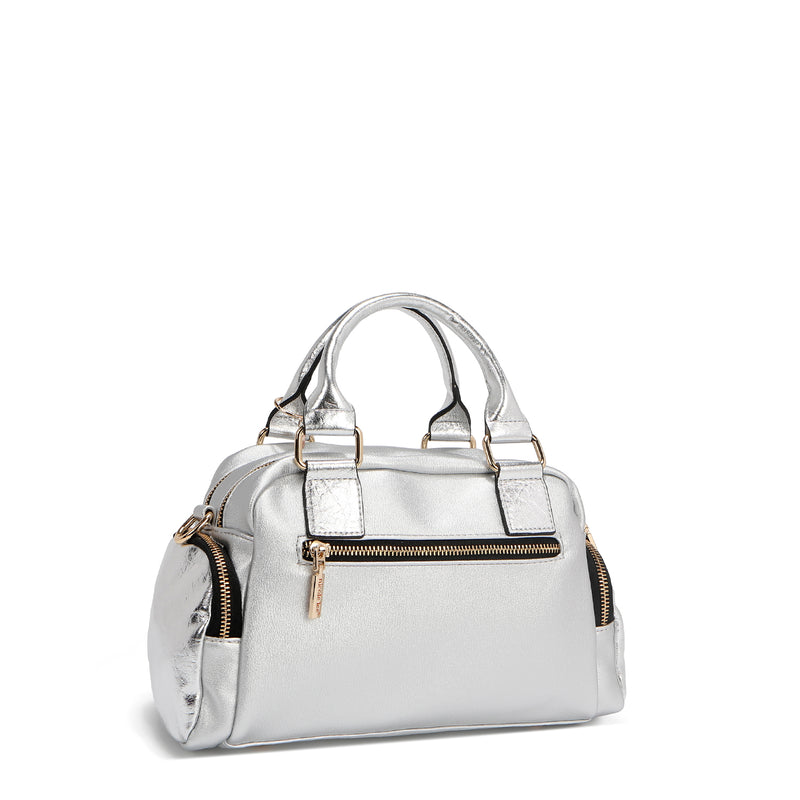 CALISTA BOLSO DE MANO MULTI BOLSILLO (PLATEADO)