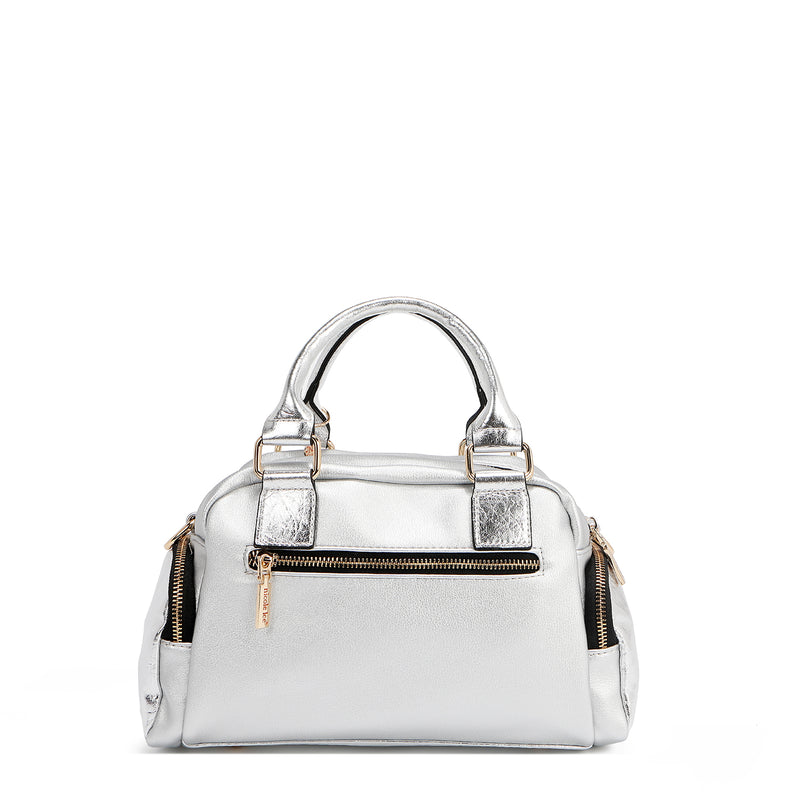 CALISTA BOLSO DE MANO MULTI BOLSILLO (PLATEADO)