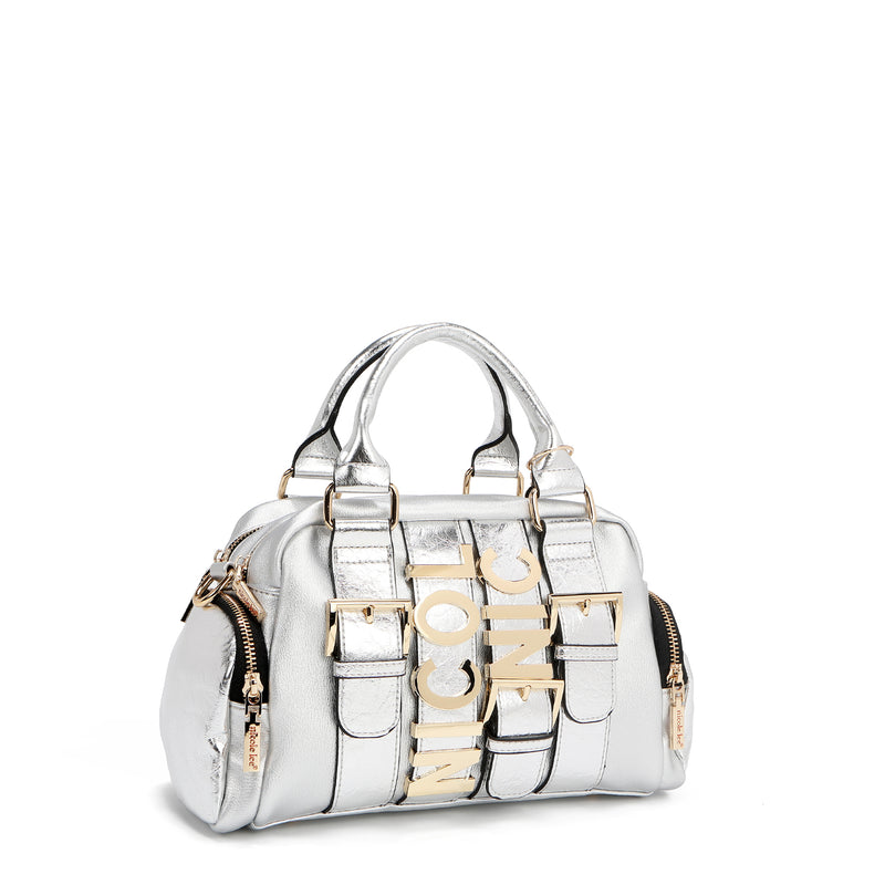 CALISTA BOLSO DE MANO MULTI BOLSILLO (PLATEADO)