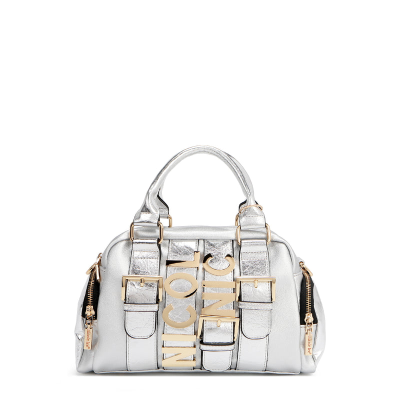 CALISTA BOLSO DE MANO MULTI BOLSILLO (PLATEADO)