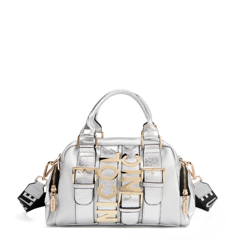 CALISTA BOLSO DE MANO MULTI BOLSILLO (PLATEADO)