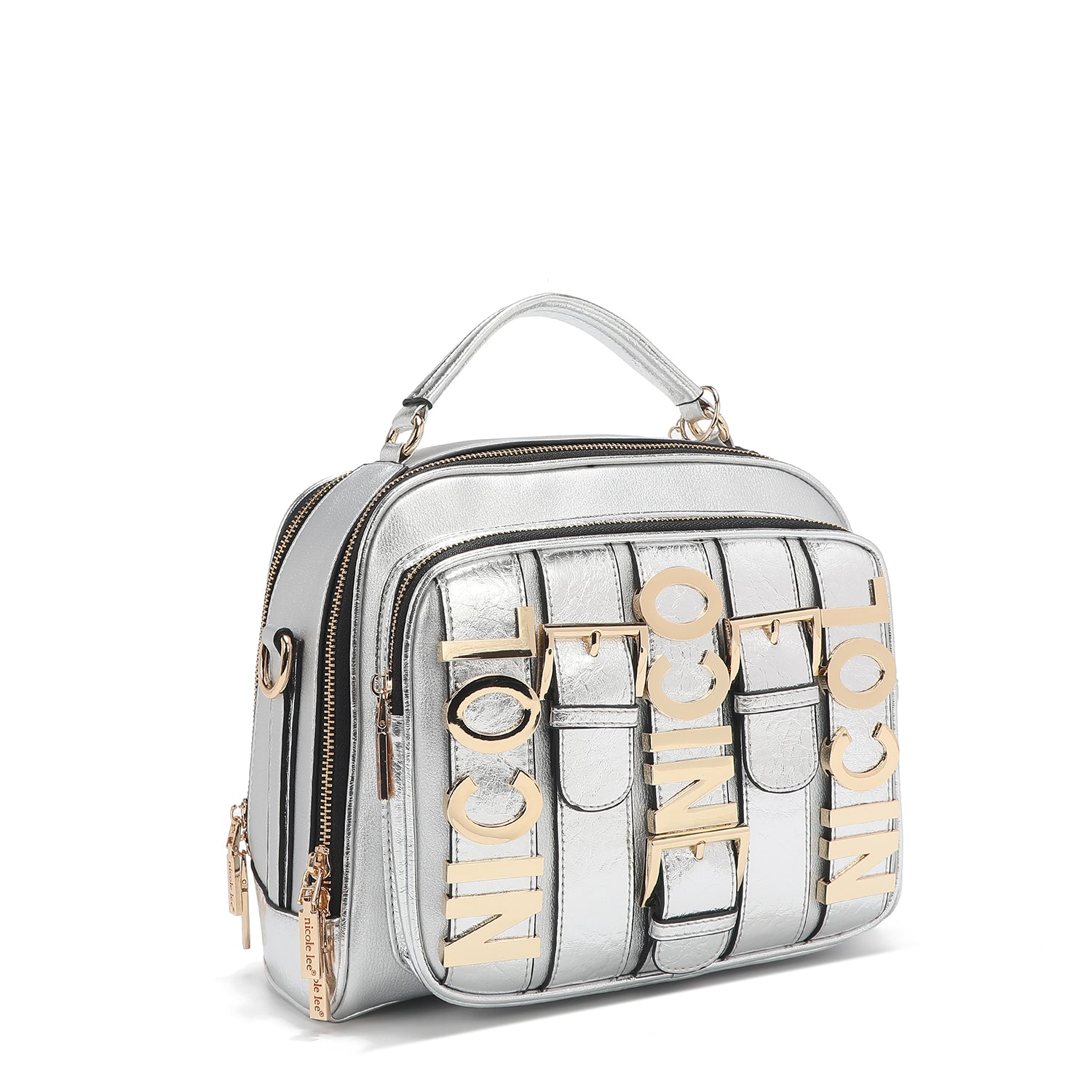 CALISTA BOLSO DE MANO CON ASA SUPERIOR (PLATEADO)