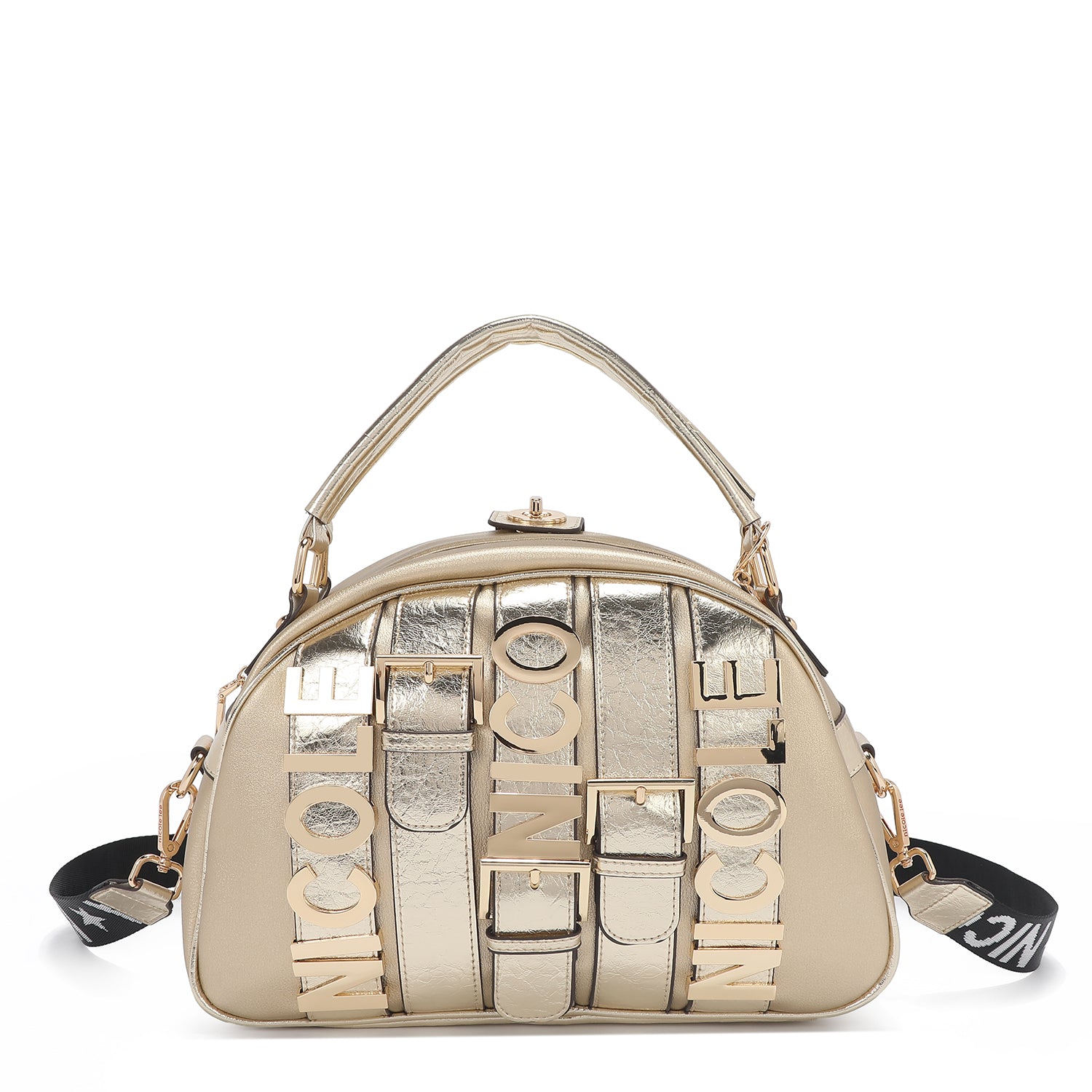 CALISTA SATCHEL DOMO (DORADO)