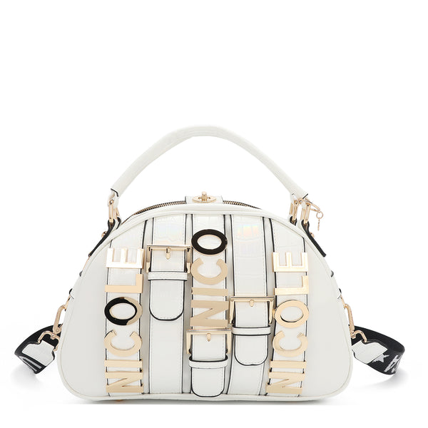 Calista Satchel Domo (White)