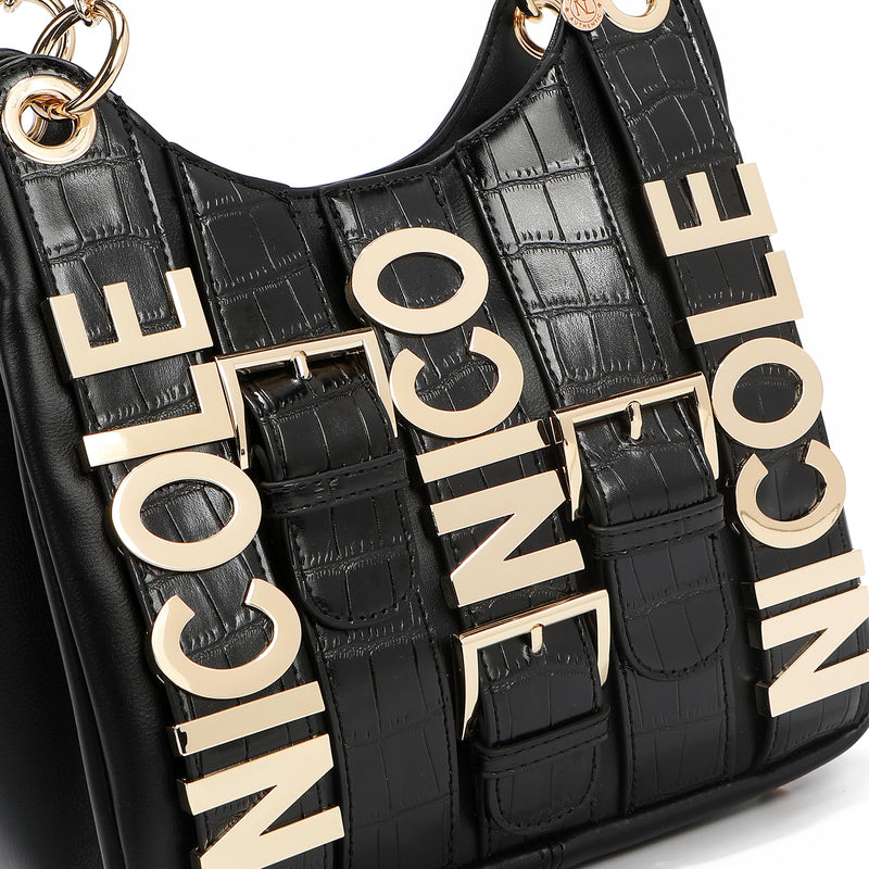CALISTA BOLSO DE HOMBRO CON CADENA (NEGRO)