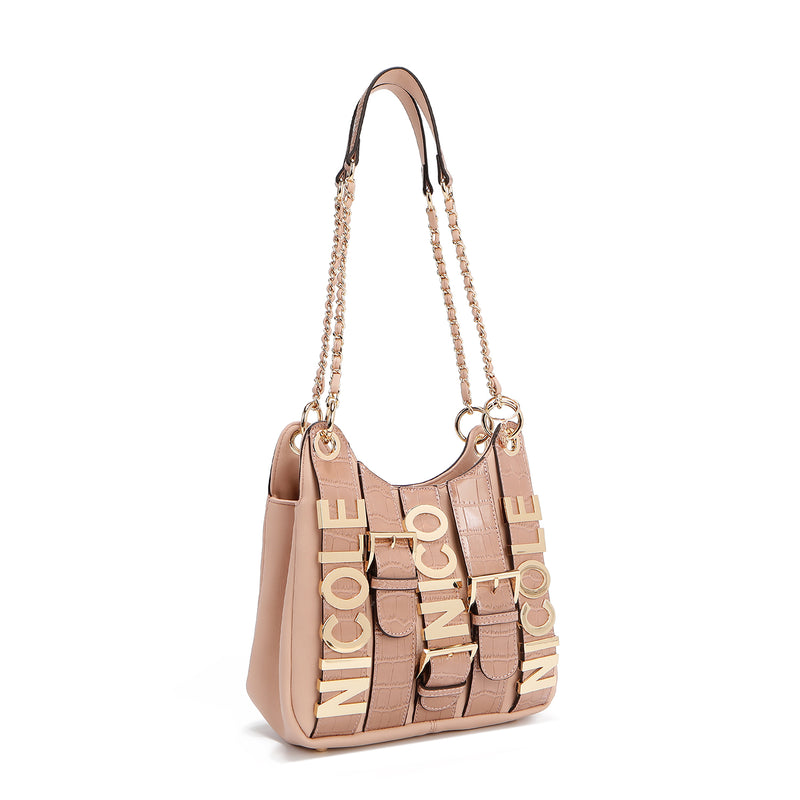 CALISTA BOLSO DE HOMBRO CON CADENA (ROSA)