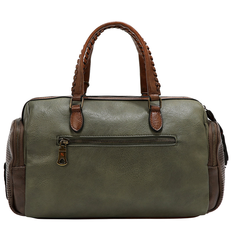 BOLSO VINTAGE BOSTON CON PARCHE (OLIVA)