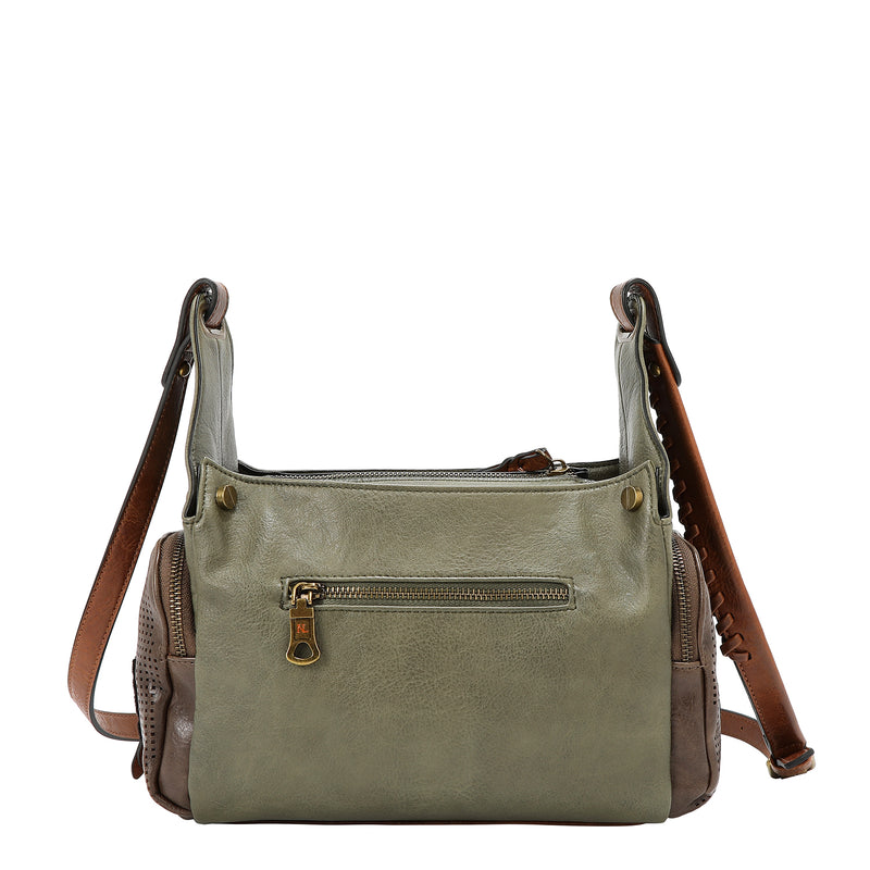 BOLSO MENSAJERO VINTAGE CON PARCHE (OLIVA)