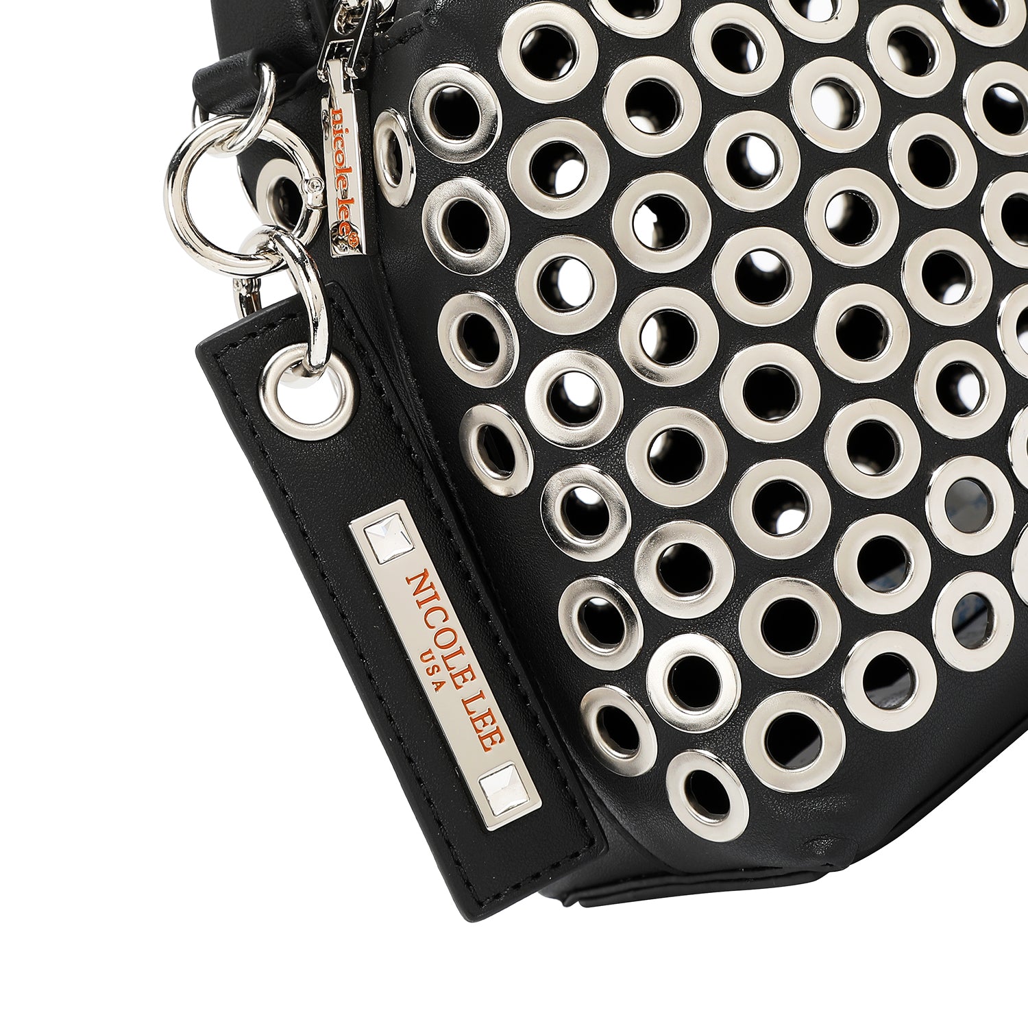 SAC BANDOULIÈRE AVEC BORD OEILLET (NOIR)