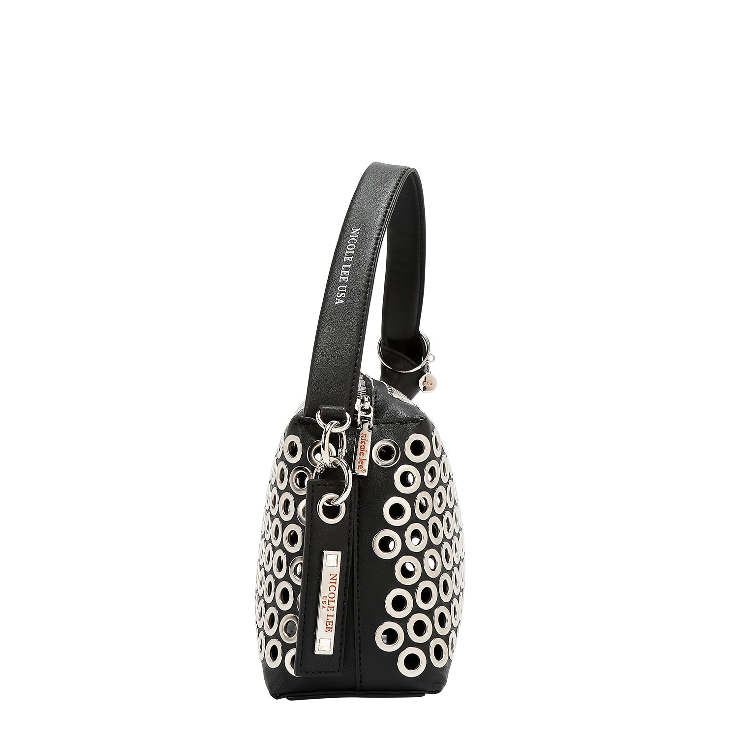 SAC BANDOULIÈRE AVEC BORD OEILLET (NOIR)