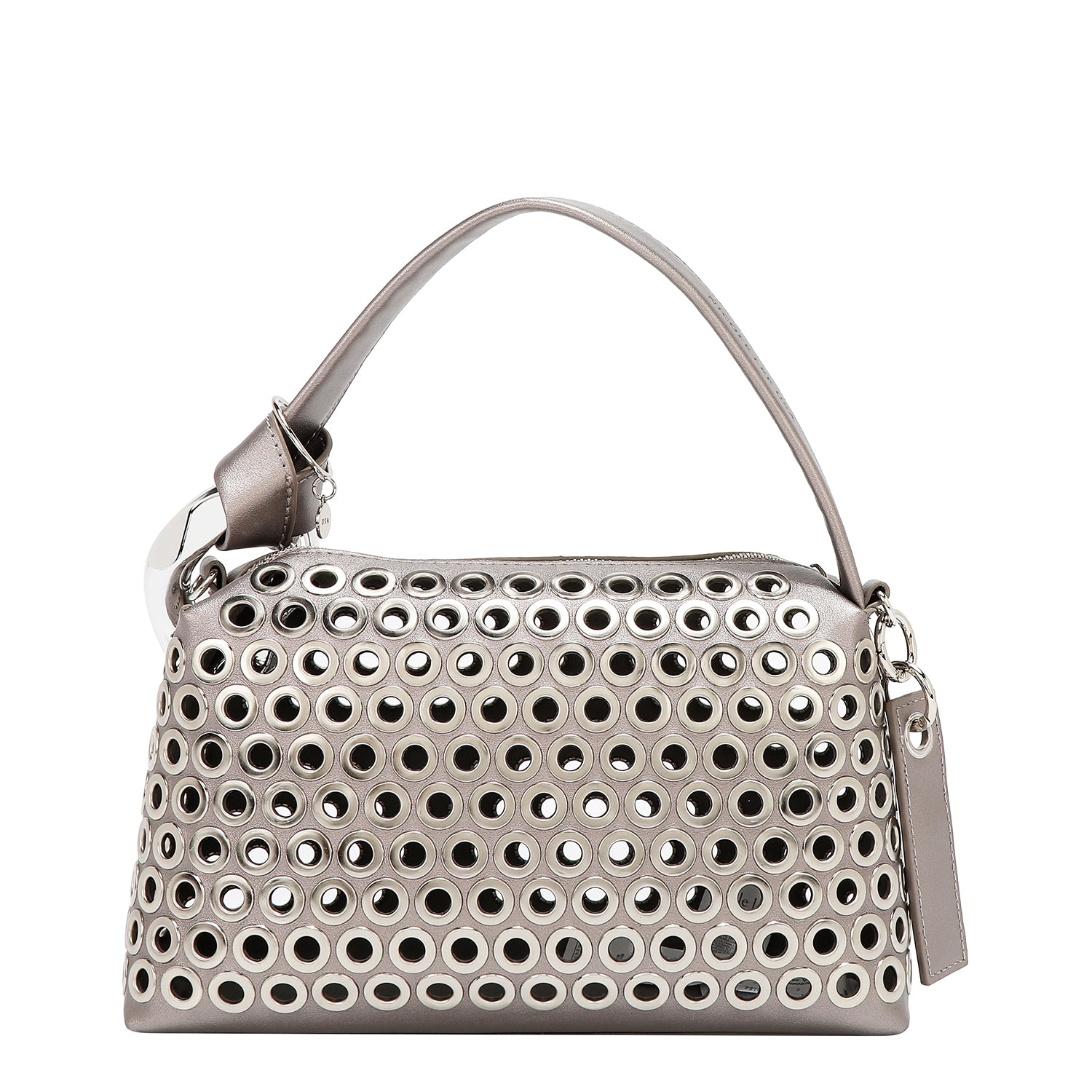SAC BANDOULIÈRE AVEC BORD OEILLET (ARGENT)