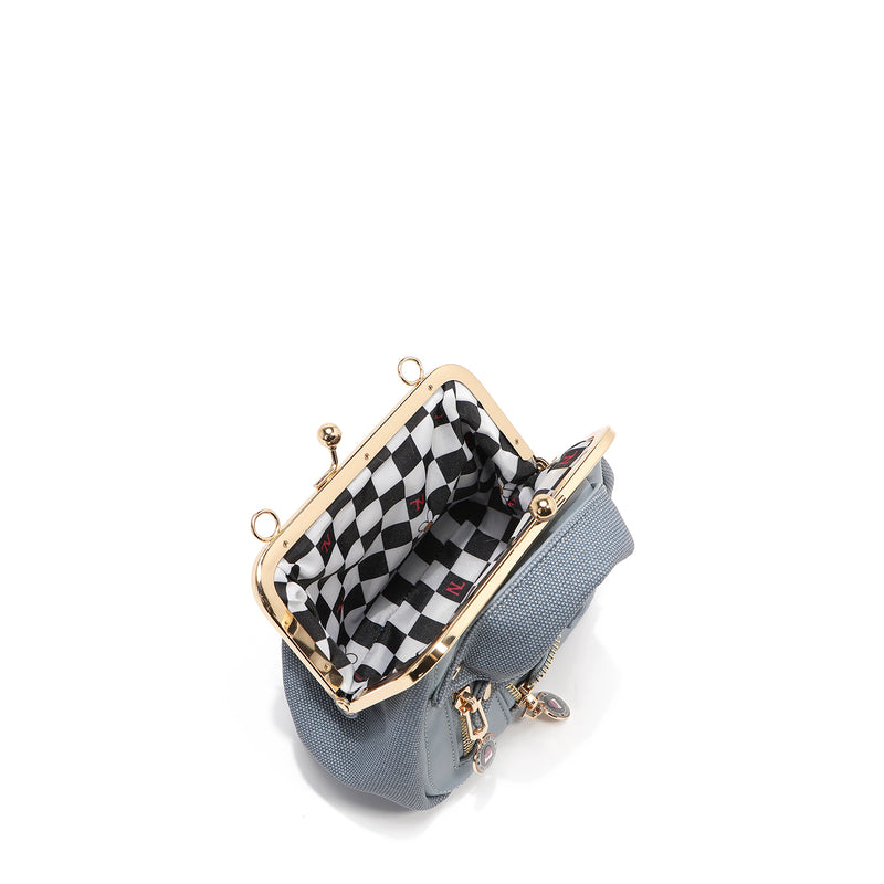 MINI BOLSO BANDOLERA MOTO CHIC (MARRON)