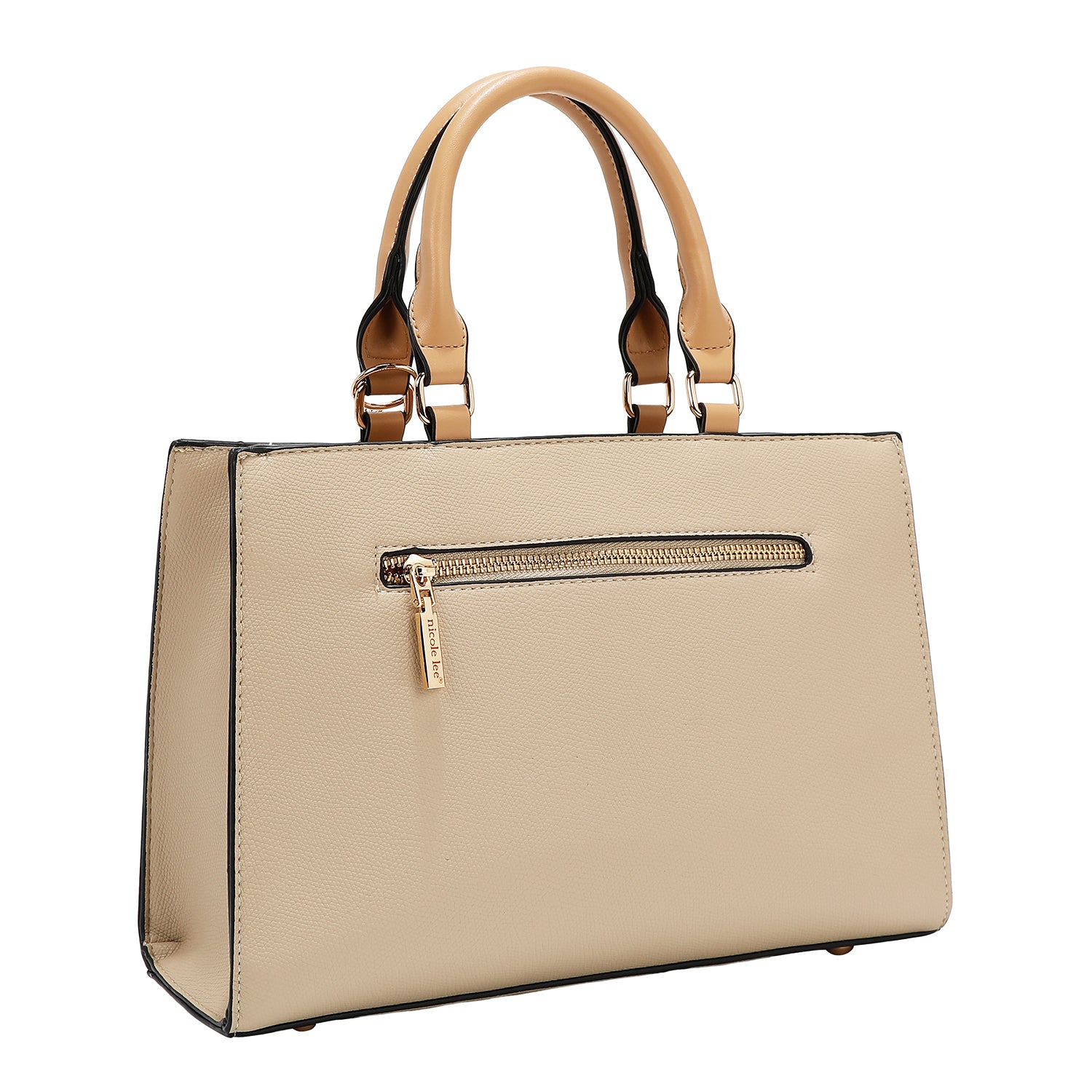 Sac de poche avec blocs de couleurs (taupe)