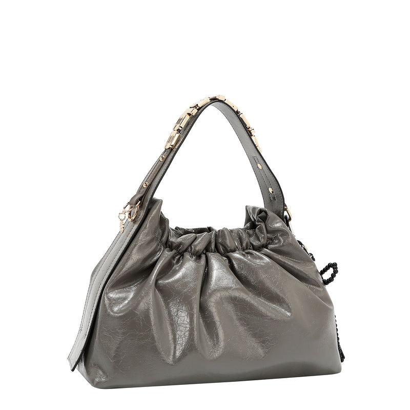 BOLSO DE ASA SUPERIOR SHIMMER LUXX (GRIS)