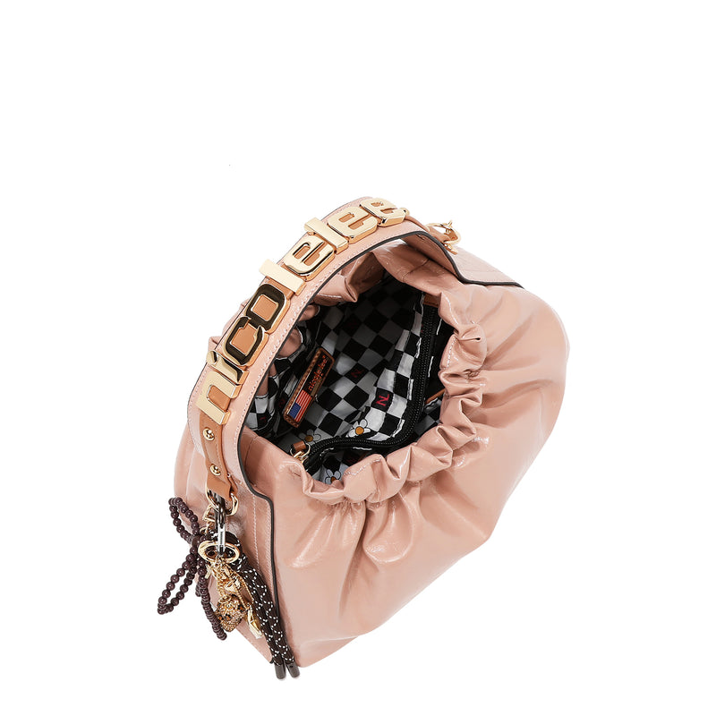 BOLSO DE ASA SUPERIOR SHIMMER LUXX (GRIS)