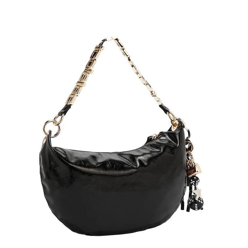 BOLSO DE HOMBRO BRILLANTE LUXE (NEGRO)