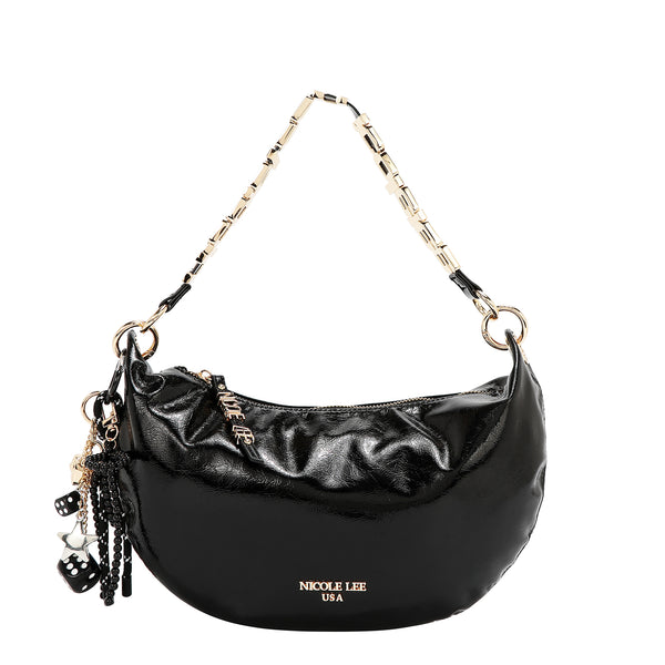 BOLSO DE HOMBRO BRILLANTE LUXE (NEGRO)