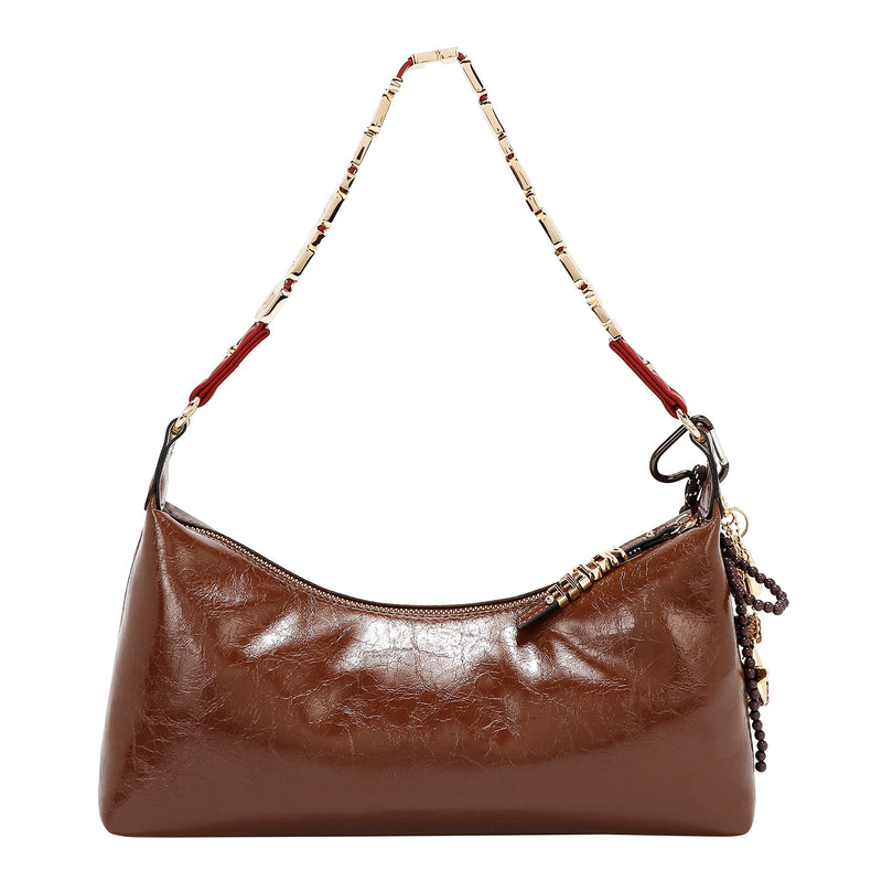 BOLSO DE HOMBRO LUXE SHIMMER (MARRON)