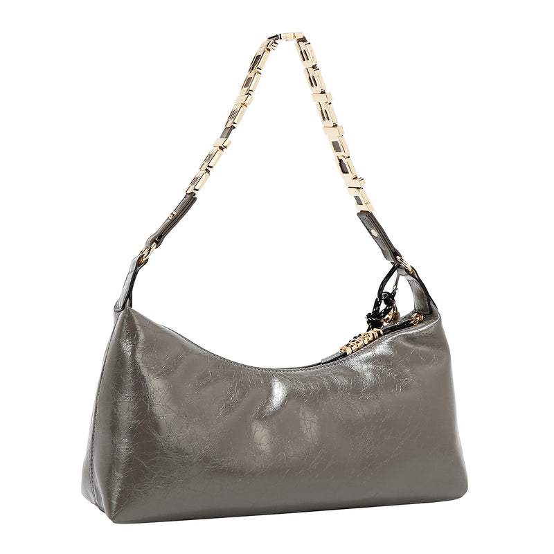 BOLSO DE HOMBRO LUXE SHIMMER (GRIS)