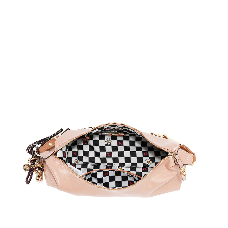 BOLSO DE HOMBRO LUXE SHIMMER (MARRON)