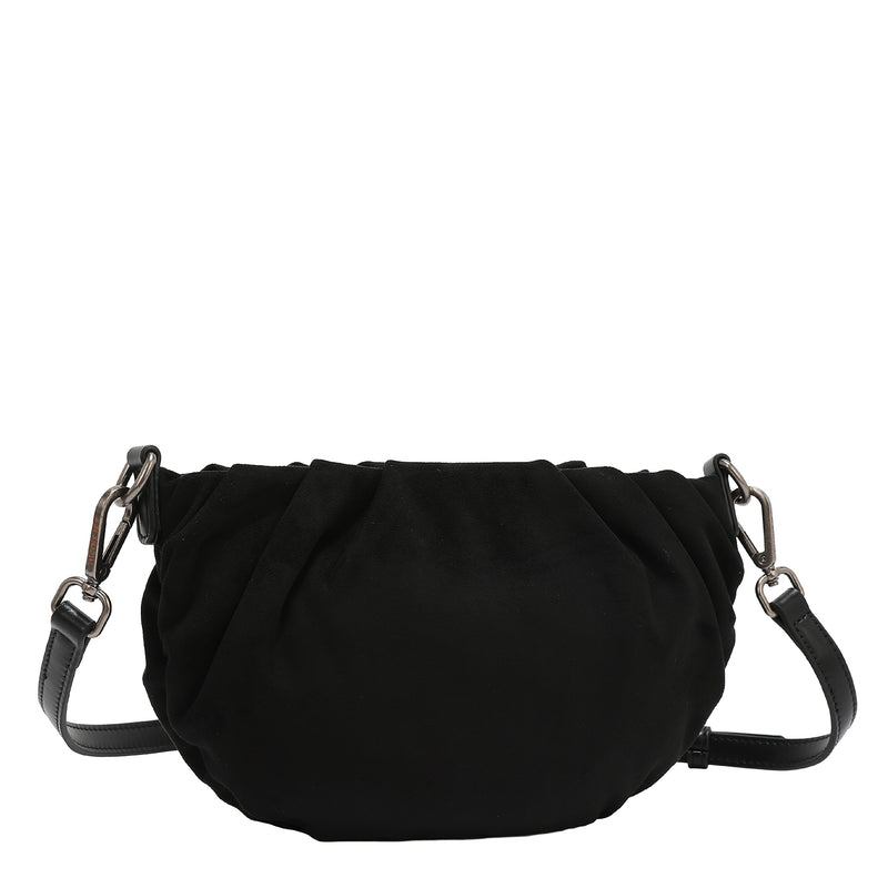 BANDOLERA CON DISEÑO FLORAL (NEGRO)