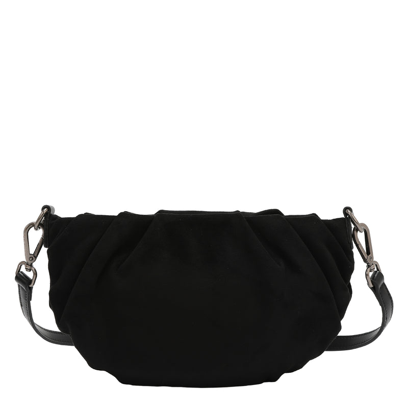 BANDOLERA CON DISEÑO FLORAL (NEGRO)