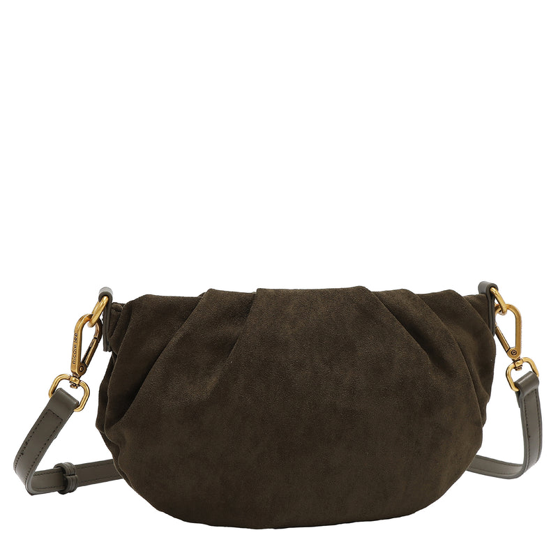 BANDOLERA CON DISEÑO FLORAL (OLIVA)