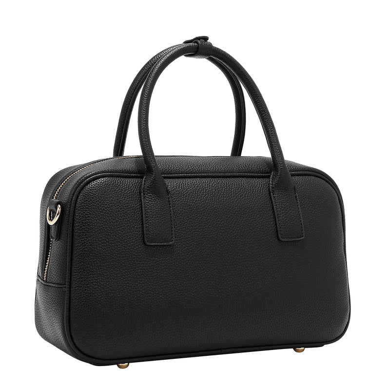 BOLSO BOSTON CHIC CON CUADROS (NEGRO)