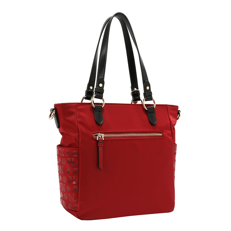 BOLSO DE MANO CON MONOGRAMA (ROJO)