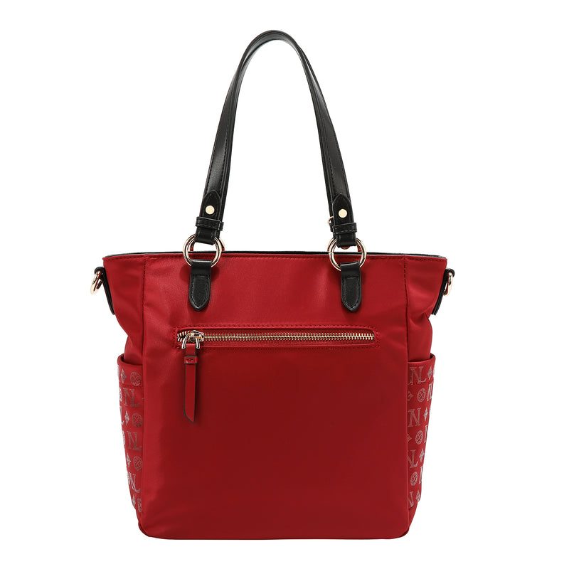BOLSO DE MANO CON MONOGRAMA (ROJO)